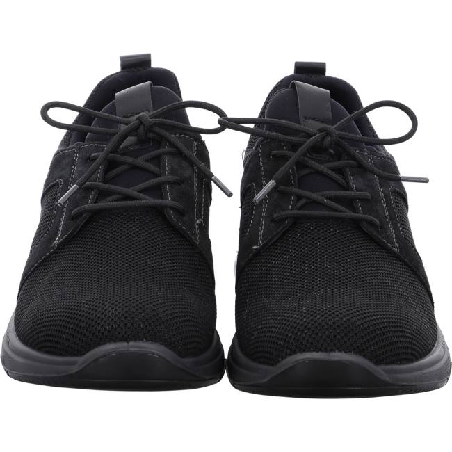 Black Ara Shoes Marco Nero Men's Sneakers | ARA175WTQ