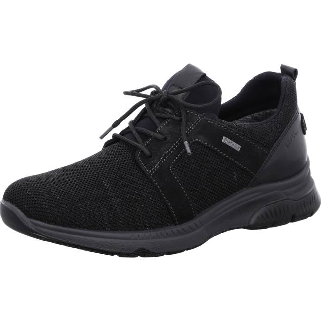 Black Ara Shoes Marco Nero Men\'s Sneakers | ARA175WTQ