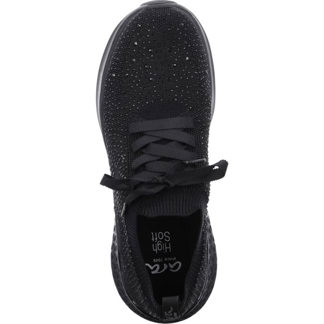 Black Ara Shoes Maya Women's Sneakers | ARA269VOK