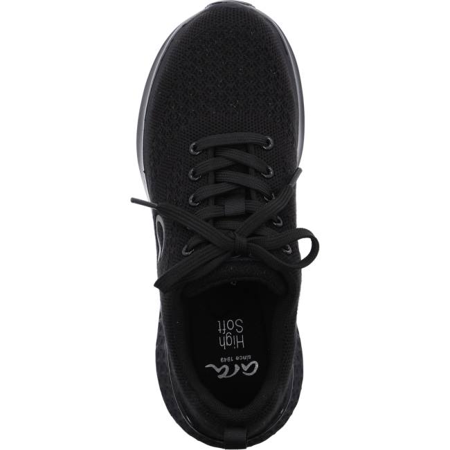 Black Ara Shoes Maya Women's Sneakers | ARA791ASN