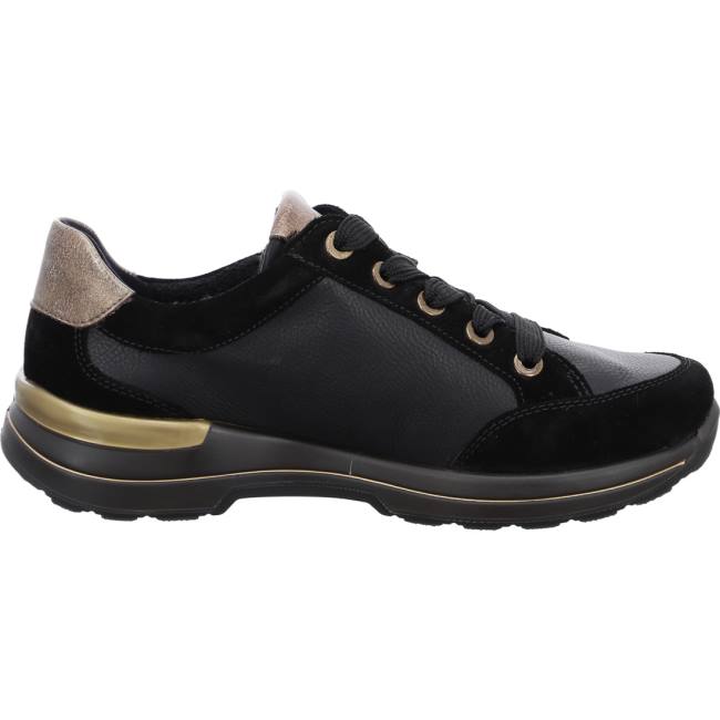 Black Ara Shoes Nblack Moro Women's Sneakers | ARA531BDZ