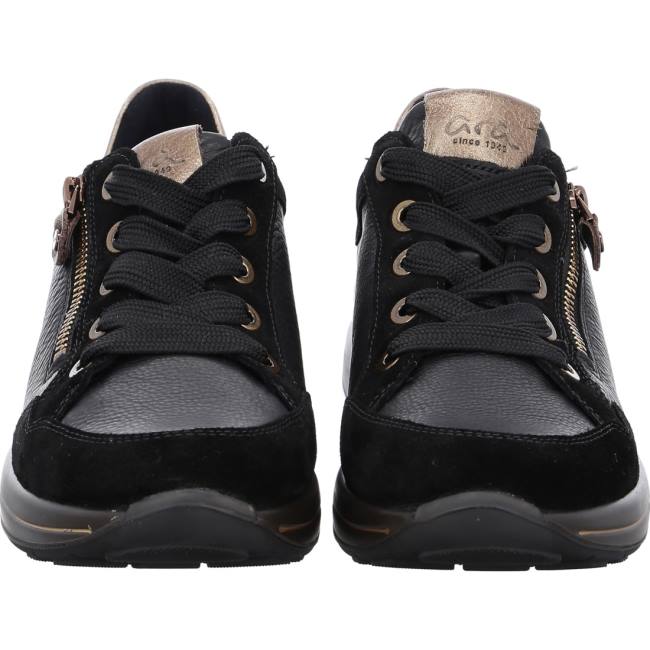 Black Ara Shoes Nblack Moro Women's Sneakers | ARA531BDZ