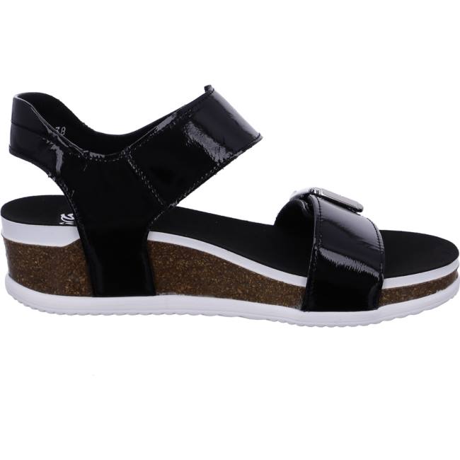 Black Ara Shoes Norderney Women's Sandals | ARA860PJO