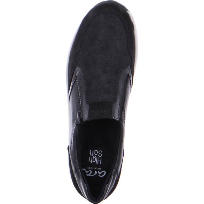 Black Ara Shoes Osaka Women's Loafers | ARA402IVK