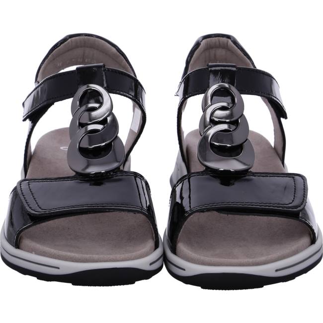 Black Ara Shoes Osaka Women's Sandals | ARA629XQH