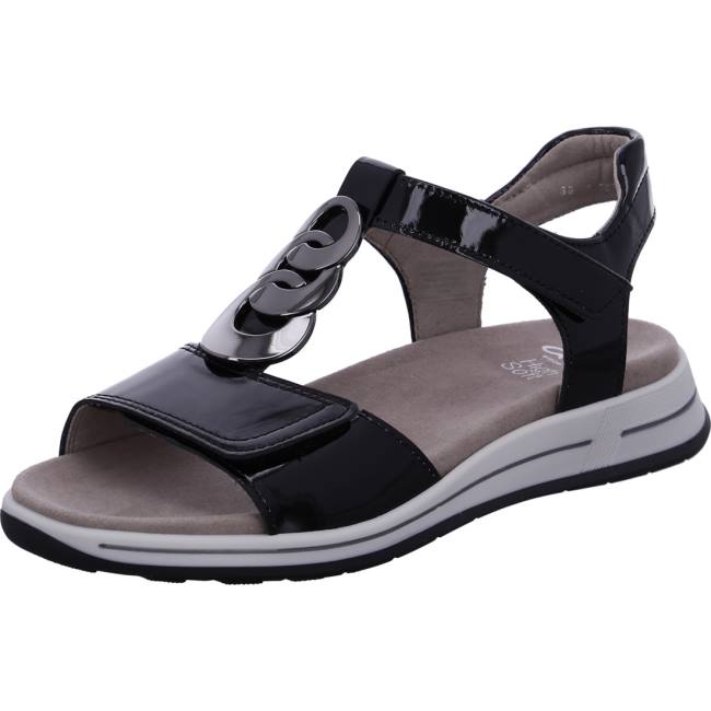 Black Ara Shoes Osaka Women\'s Sandals | ARA629XQH