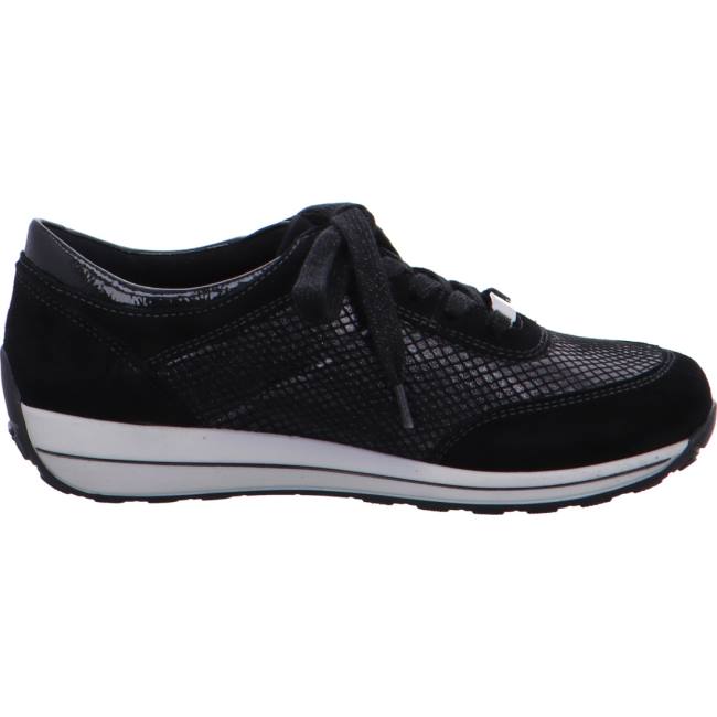 Black Ara Shoes Osaka Women's Sneakers | ARA046HKJ