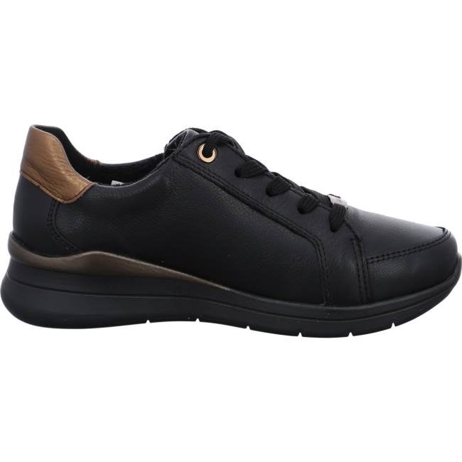 Black Ara Shoes Osaka Women's Sneakers | ARA178OWE