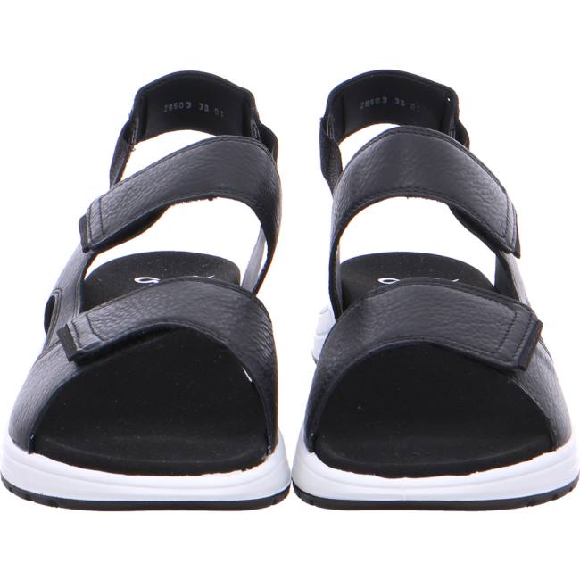 Black Ara Shoes Panama Women's Sandals | ARA621UQT