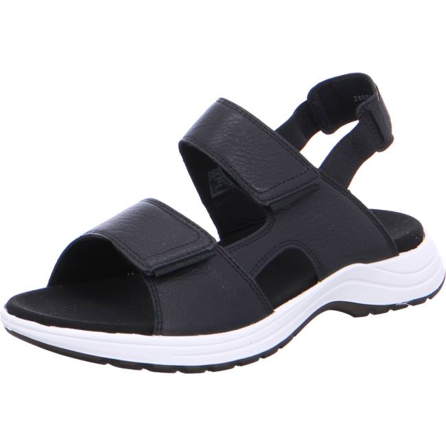 Black Ara Shoes Panama Women\'s Sandals | ARA621UQT