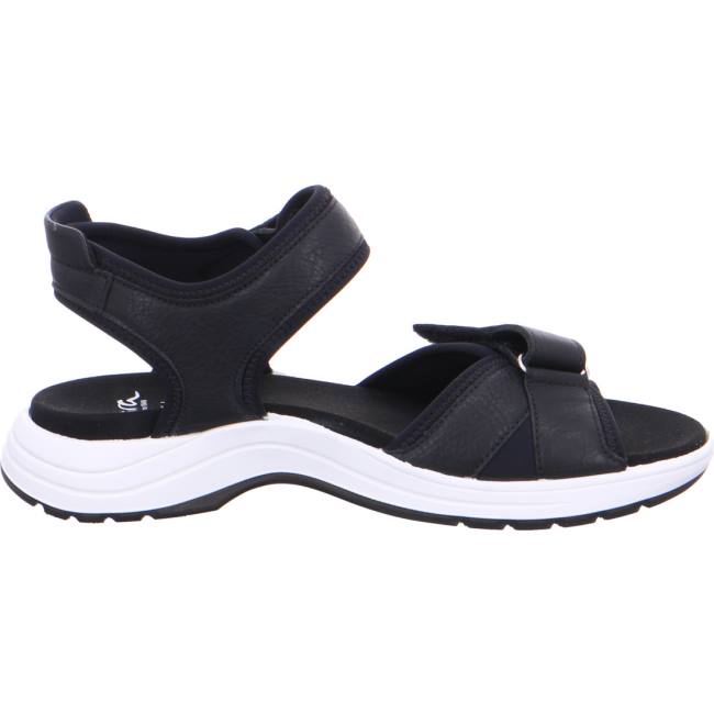 Black Ara Shoes Panama Women's Sandals | ARA735KQI