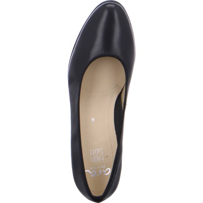 Black Ara Shoes Platform Heels Orly Women's Pumps | ARA561SBG