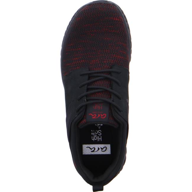 Black Ara Shoes San Diego Men's Sneakers | ARA503VCA