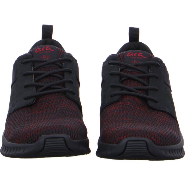 Black Ara Shoes San Diego Men's Sneakers | ARA503VCA