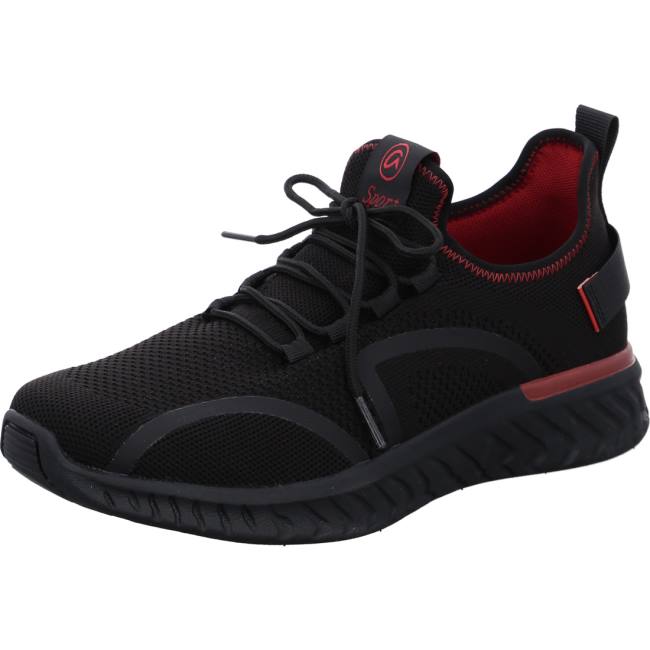 Black Ara Shoes San Diego Men\'s Sneakers | ARA541QBH