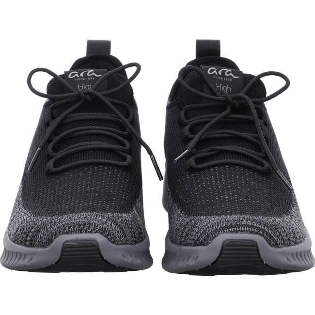 Black Ara Shoes San Diego Men's Sneakers | ARA614CRZ