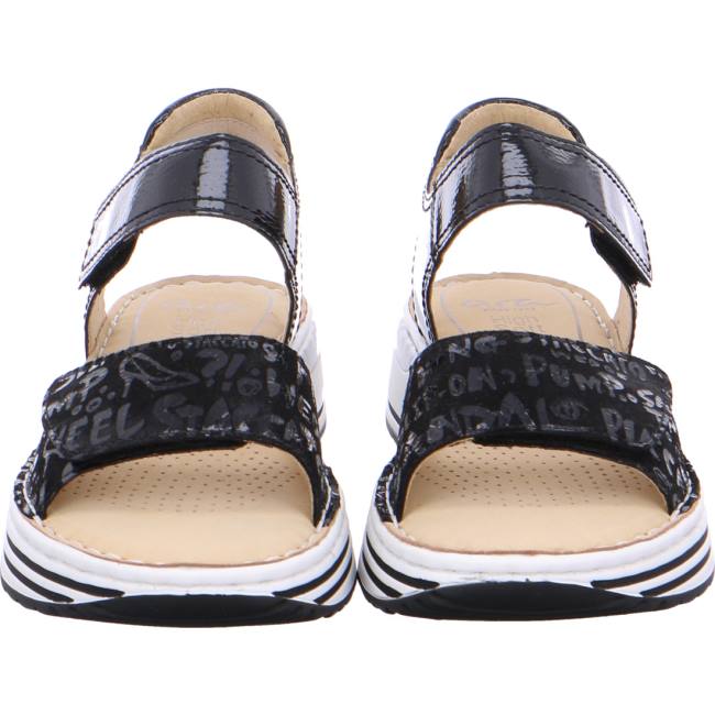 Black Ara Shoes Sapporo Women's Sandals | ARA679OFL