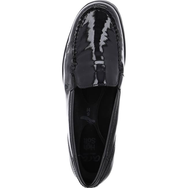 Black Ara Shoes Slip-ons Dallas Women's Loafers | ARA208FKY