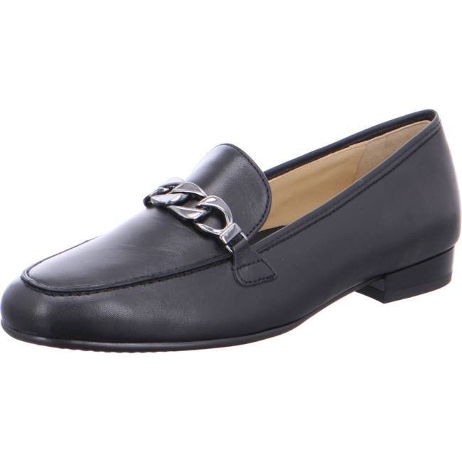 Black Ara Shoes Slip-ons Kent Women\'s Loafers | ARA481VSL