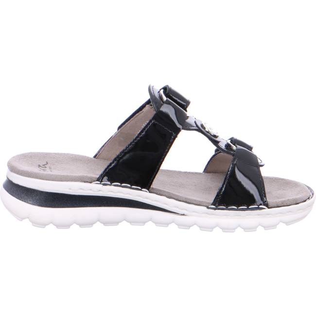 Black Ara Shoes Tampa Women's Mules | ARA496KFZ