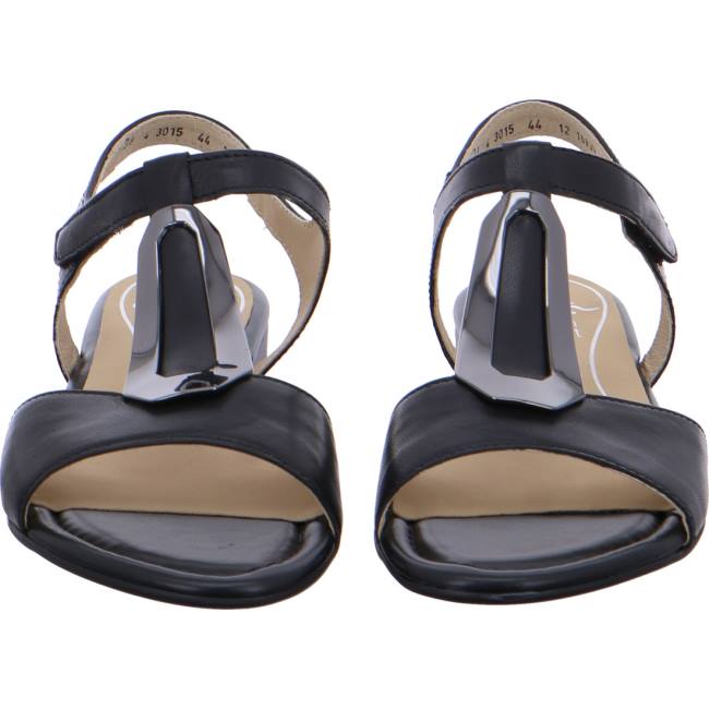 Black Ara Shoes Vegas Women's Sandals | ARA179QSC