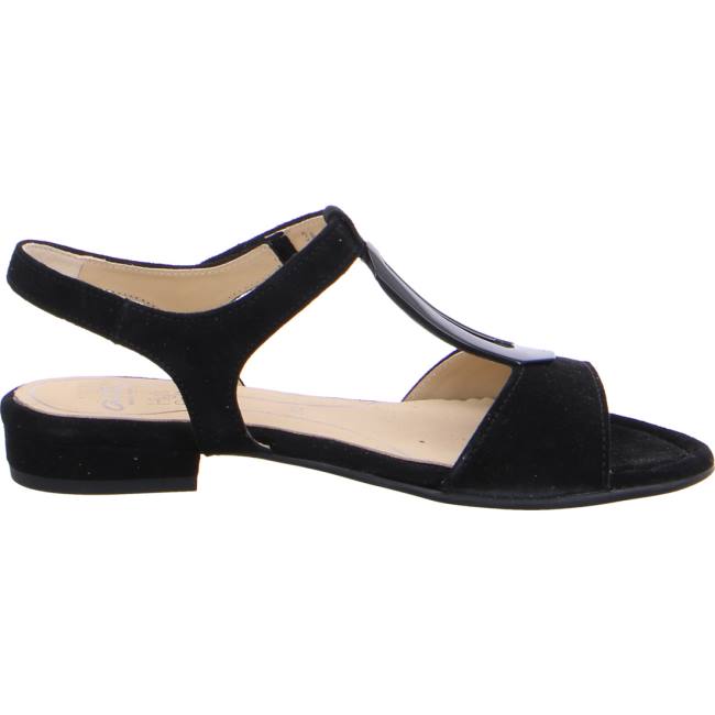 Black Ara Shoes Vegas Women's Sandals | ARA891ZVA