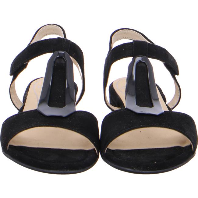 Black Ara Shoes Vegas Women's Sandals | ARA891ZVA