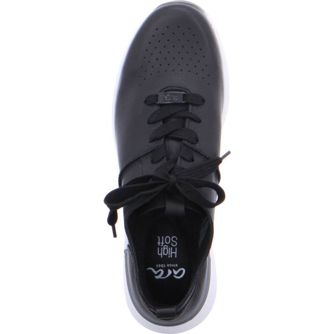 Black Ara Shoes Venice Women's Sneakers | ARA126VMQ