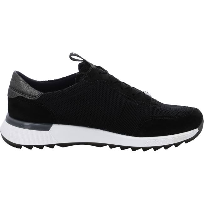 Black Ara Shoes Venice Women's Sneakers | ARA902DGX