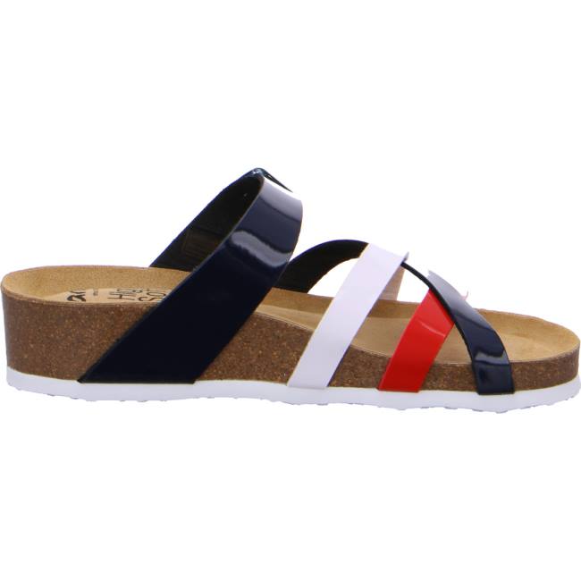 Black / White / Red Ara Shoes Bali Multi Women's Mules | ARA534VPK