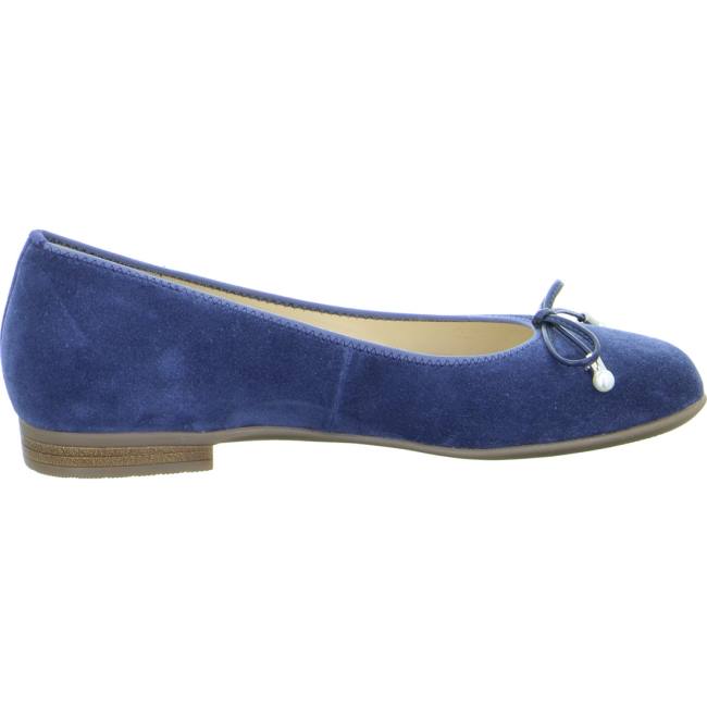 Blue Ara Shoes Ballet Pumps Sardinia Indigo Women's Ballerina | ARA792SRJ