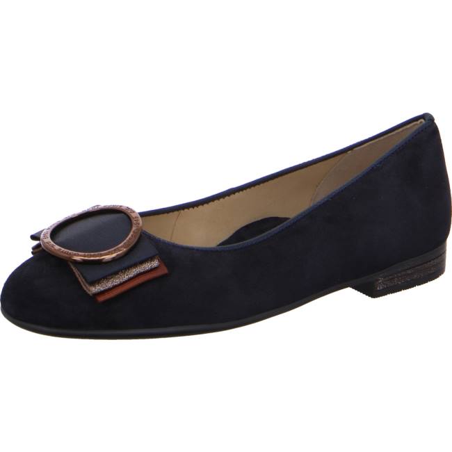 Blue Ara Shoes Ballet Pumps Sardinia Women\'s Ballerina | ARA638BTK