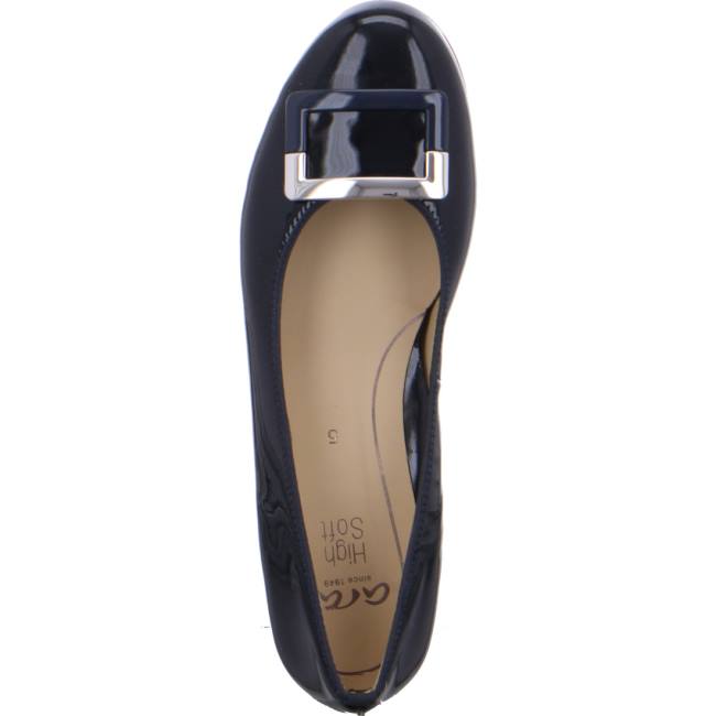 Blue Ara Shoes Ballet Pumps Sardinia Women's Ballerina | ARA976KUF