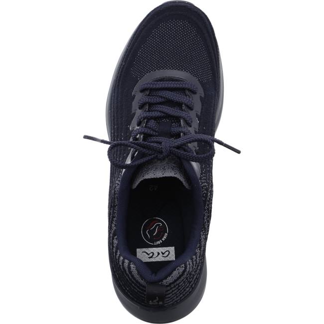 Blue Ara Shoes Chicago-grey Men's Sneakers | ARA120ECQ