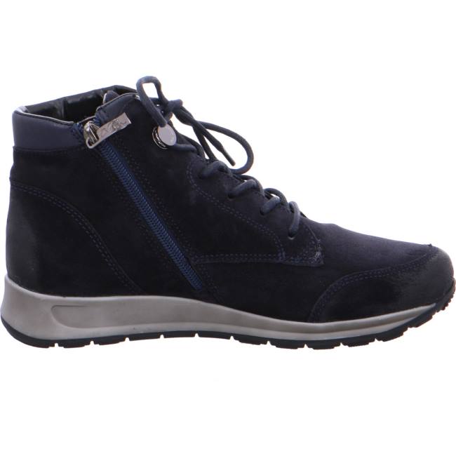 Blue Ara Shoes High Top Osaka Women's Boots | ARA678ZFK