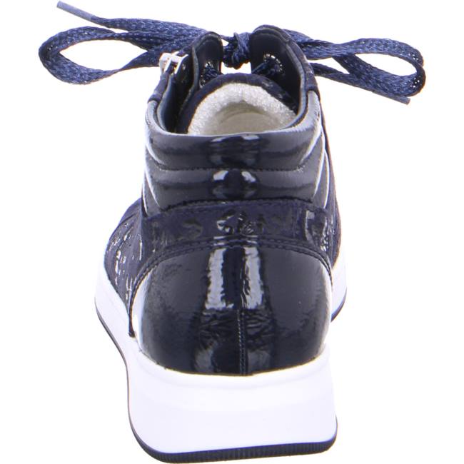 Blue Ara Shoes High Top Rom Navy Women's Sneakers | ARA214PEU