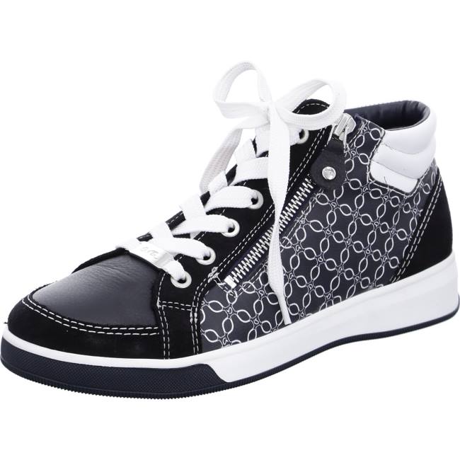 Blue Ara Shoes High Top Rom Women\'s Sneakers | ARA864KLU