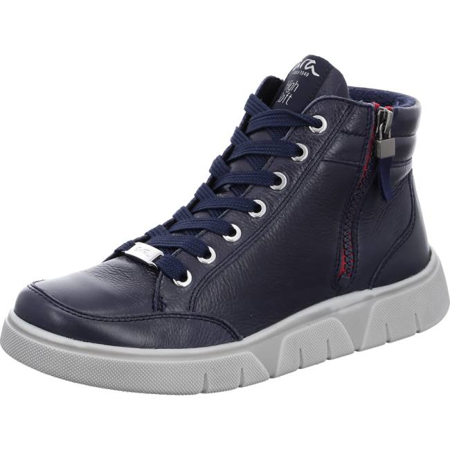 Blue Ara Shoes High Top Rom-sport Women\'s Boots | ARA590ZFM