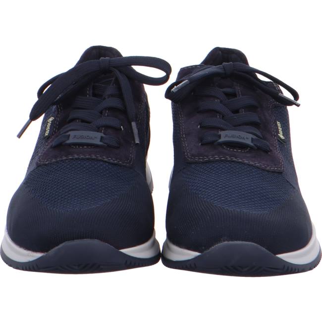 Blue Ara Shoes Lisboa Men's Sneakers | ARA876VWN