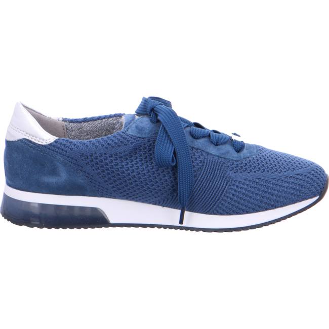 Blue Ara Shoes Lissabon Capri Silver Women's Sneakers | ARA240IAK