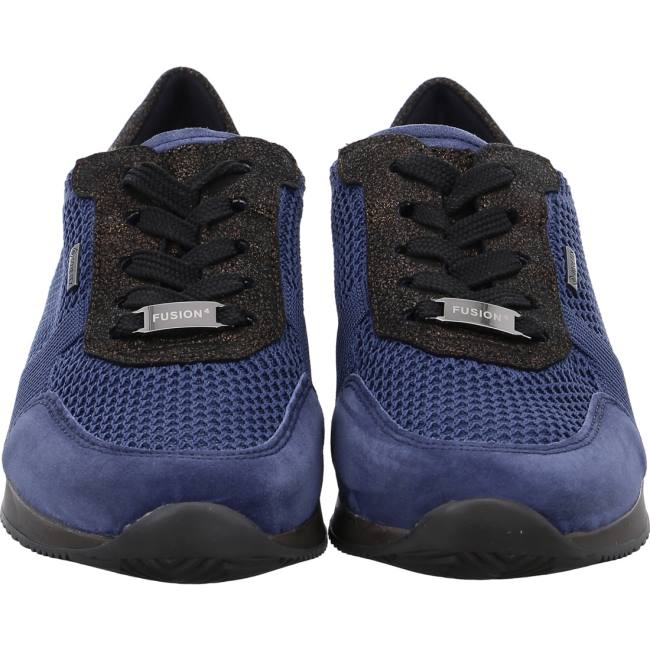 Blue Ara Shoes Lissabon Indigo Women's Sneakers | ARA614WGA