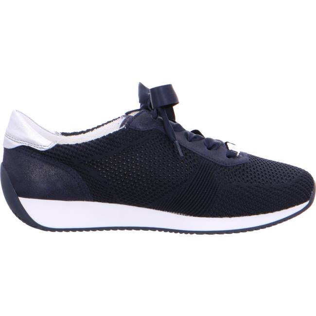 Blue Ara Shoes Lissabon Women's Sneakers | ARA756TDL