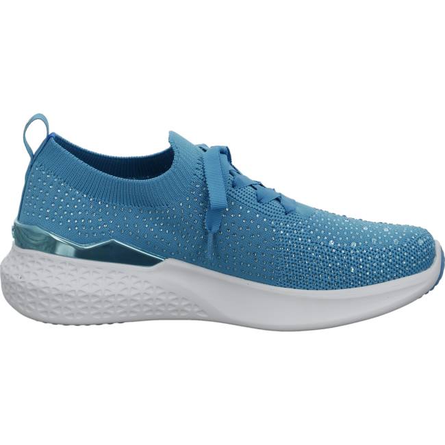 Blue Ara Shoes Maya Turquoise Women's Sneakers | ARA170FTN