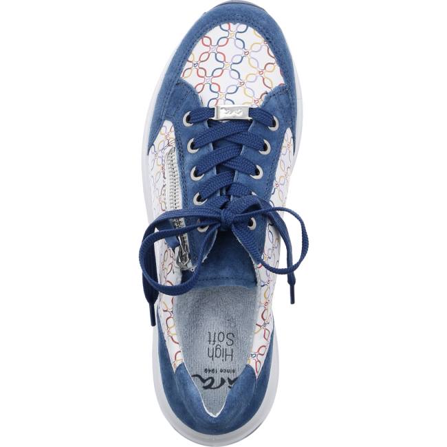 Blue Ara Shoes Osaka Capri Women's Sneakers | ARA981UCQ