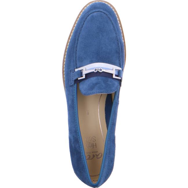 Blue Ara Shoes Penny Kent Capri Women's Loafers | ARA928XJO