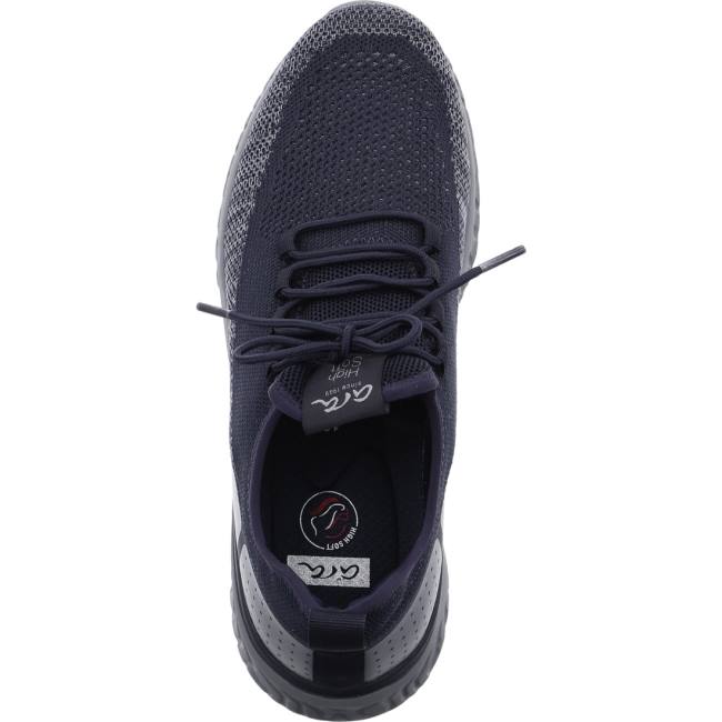 Blue Ara Shoes San Diego Men's Sneakers | ARA147QKB