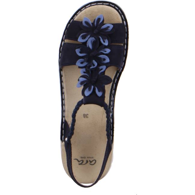 Blue Ara Shoes Tampa Sky Navy Women's Sandals | ARA528QMD