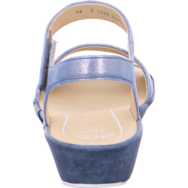 Blue Ara Shoes Wedge Capri Women's Sandals | ARA036THL