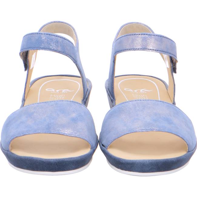 Blue Ara Shoes Wedge Capri Women's Sandals | ARA036THL