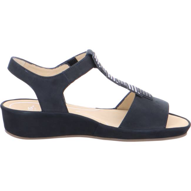 Blue Ara Shoes Wedge Capri Women's Sandals | ARA213HQM